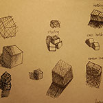 sugar cube drawing 
